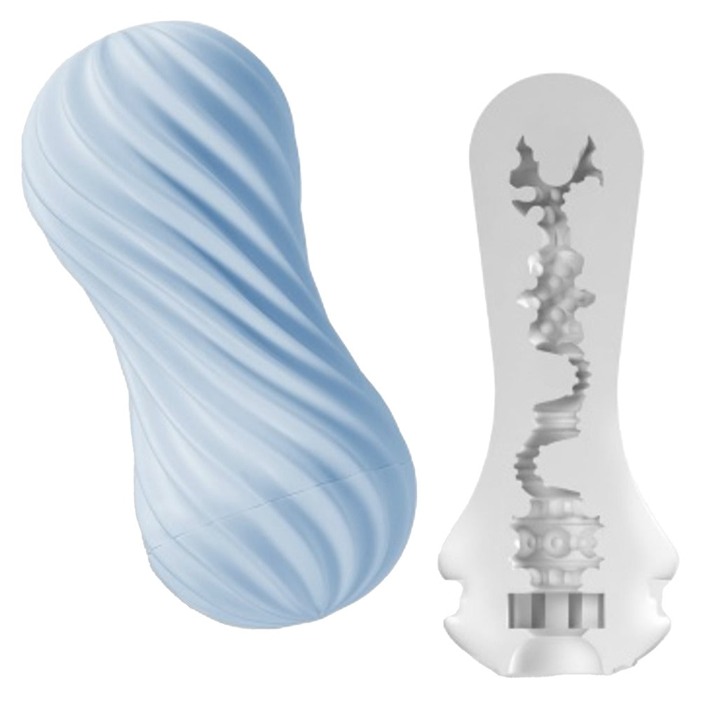 Tenga Flex Bubbly Blue - Masturbador Reutilizable con Control de Vacío