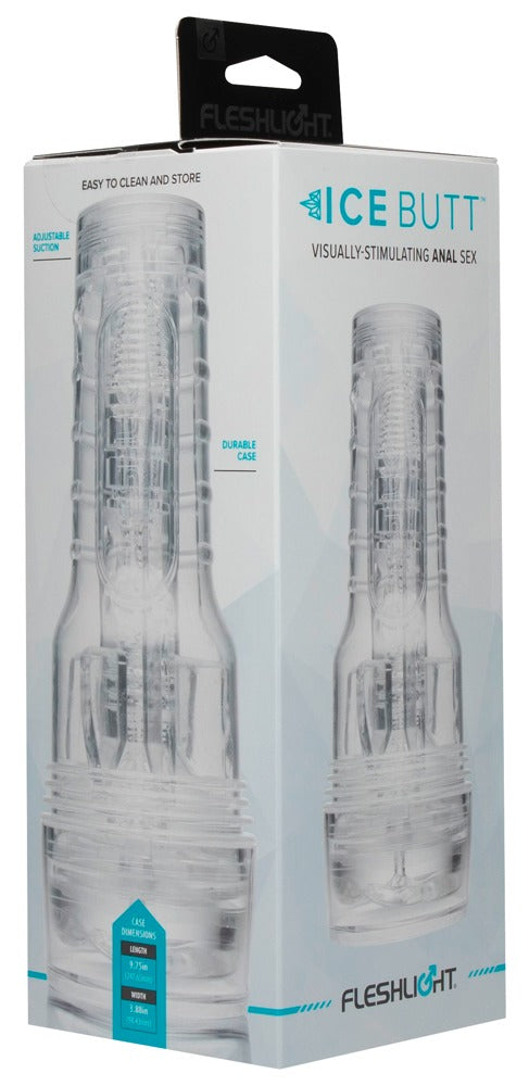 Fleshlight Ice Butt Crystal - Masturbador Anal Transparente