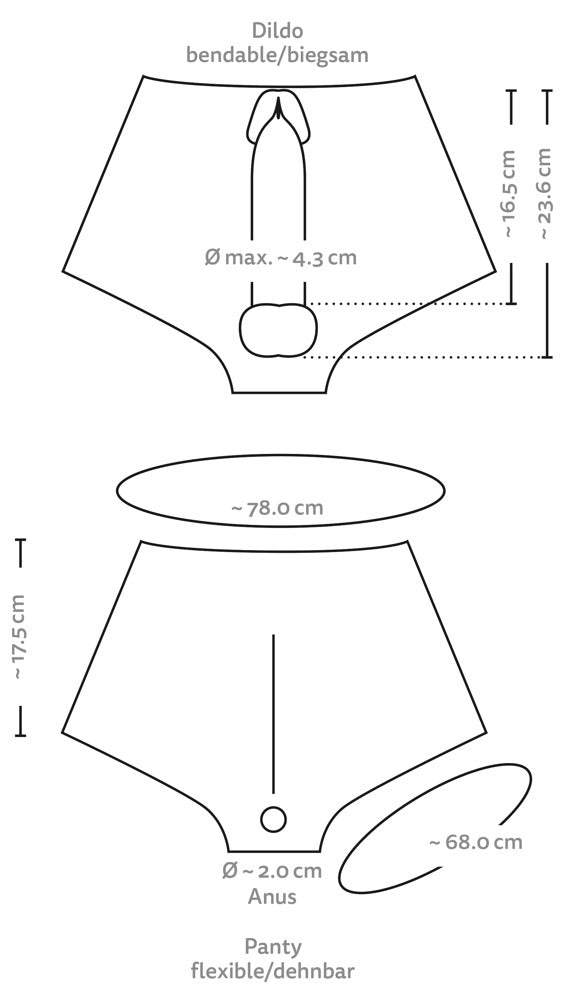 Liquid Silicone Penis Pants You2Toys - Pantalón Realista