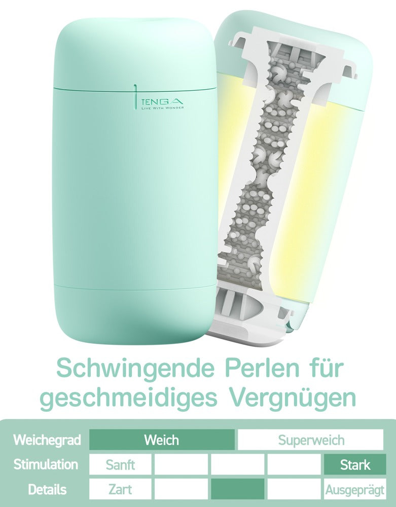Tenga Puffy Mint Green - Masturbador de Silicona Suave