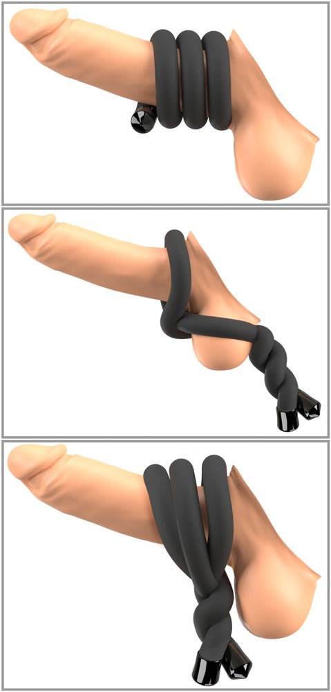 Bad Kitty Bendable Cock & Ball Ring - Anillo Flexible Ajustable
