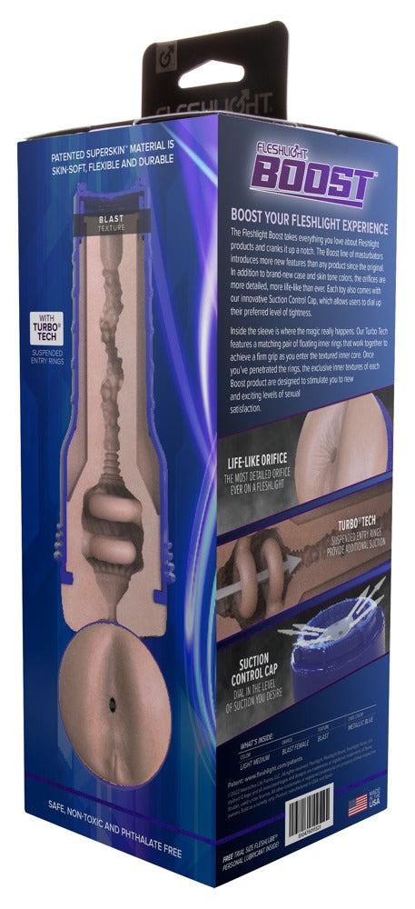Fleshlight Boost Blast Light Medium - Masturbador con Control de Succión