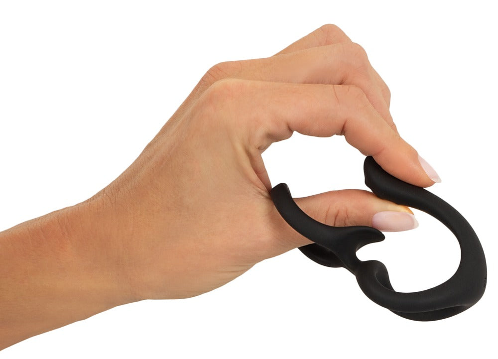 Erecto Cock & Ball Ring - Anillo Estimulador con Masajeador de Perineo