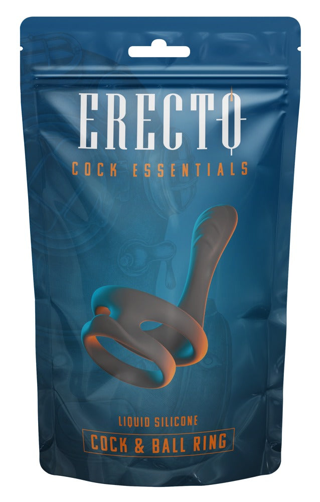 Erecto Cock & Ball Ring - Anillo Estimulador con Masajeador de Perineo