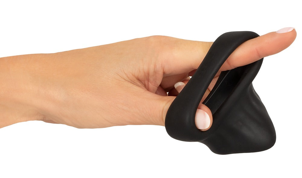 Erecto Cock Ring with Ball Stretcher - Anillo Peneano con Extensor de Testículos