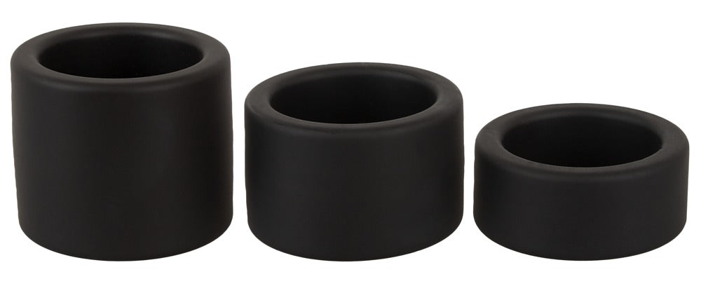 Erecto Ball Stretcher Set - 3 Anillos Testiculares en Silicona