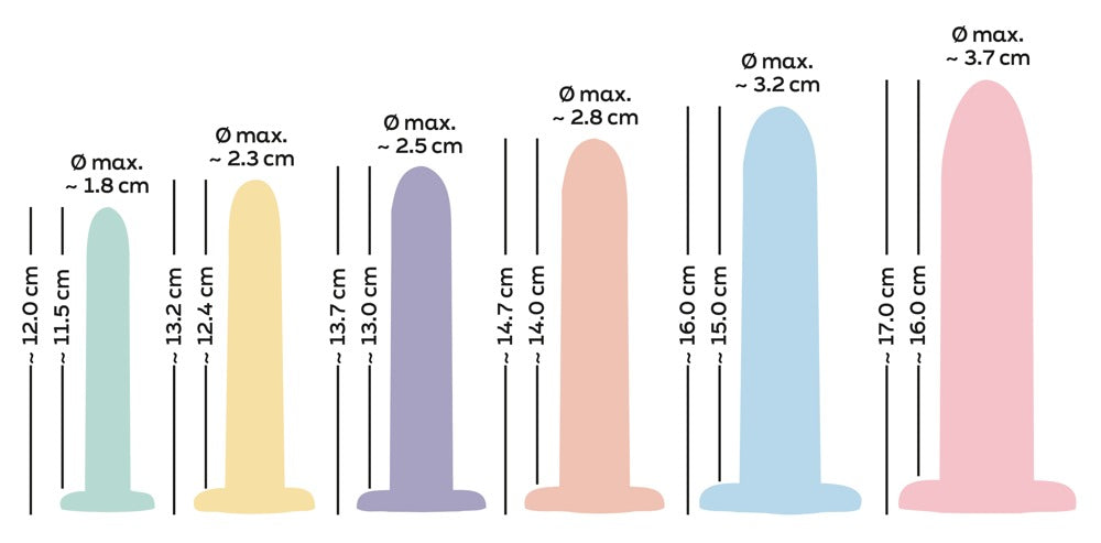 Set de Entrenamiento Six in A Row - 6 Consoladores de Silicona You2Toys