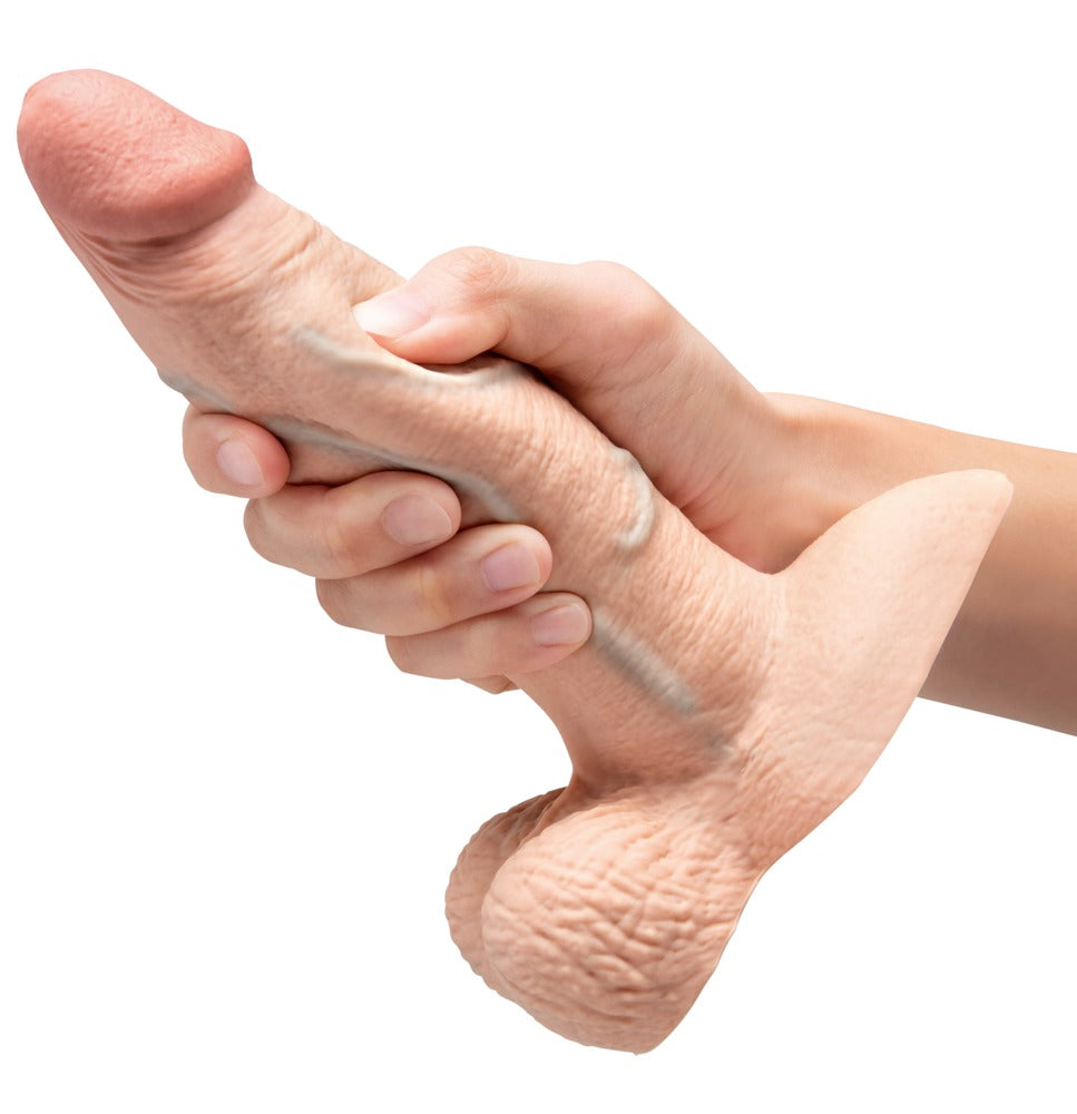 b-Vibe Slipskin 7" Girthy - Consolador Realista de Silicona