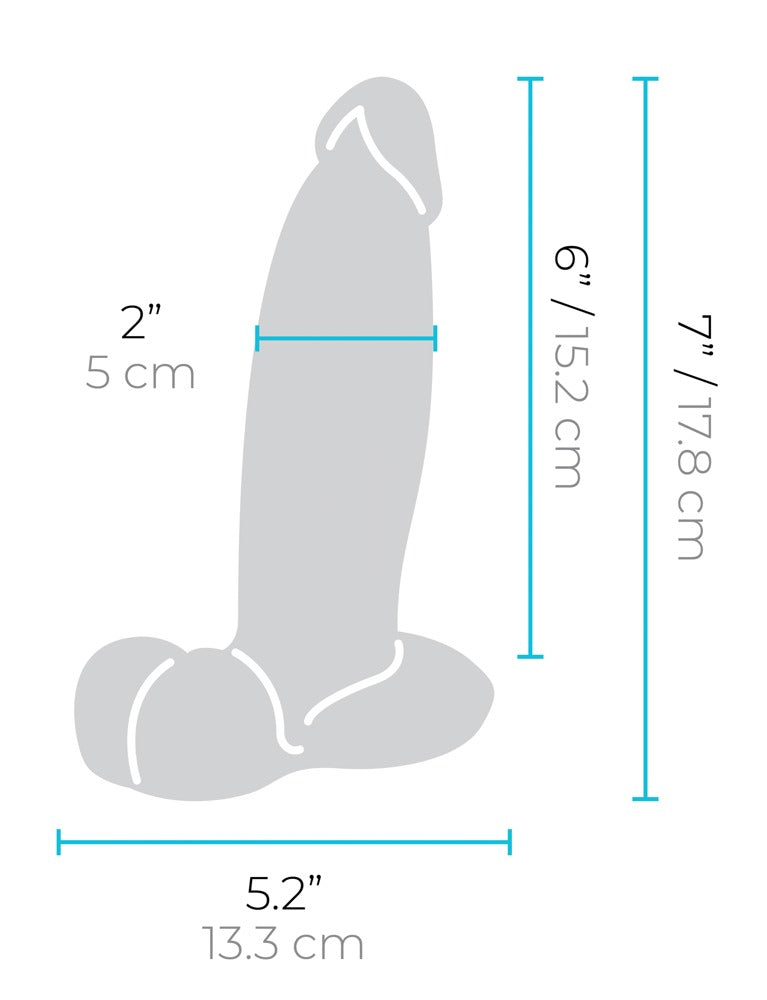 b-Vibe Slipskin 7" Girthy - Consolador Realista de Silicona