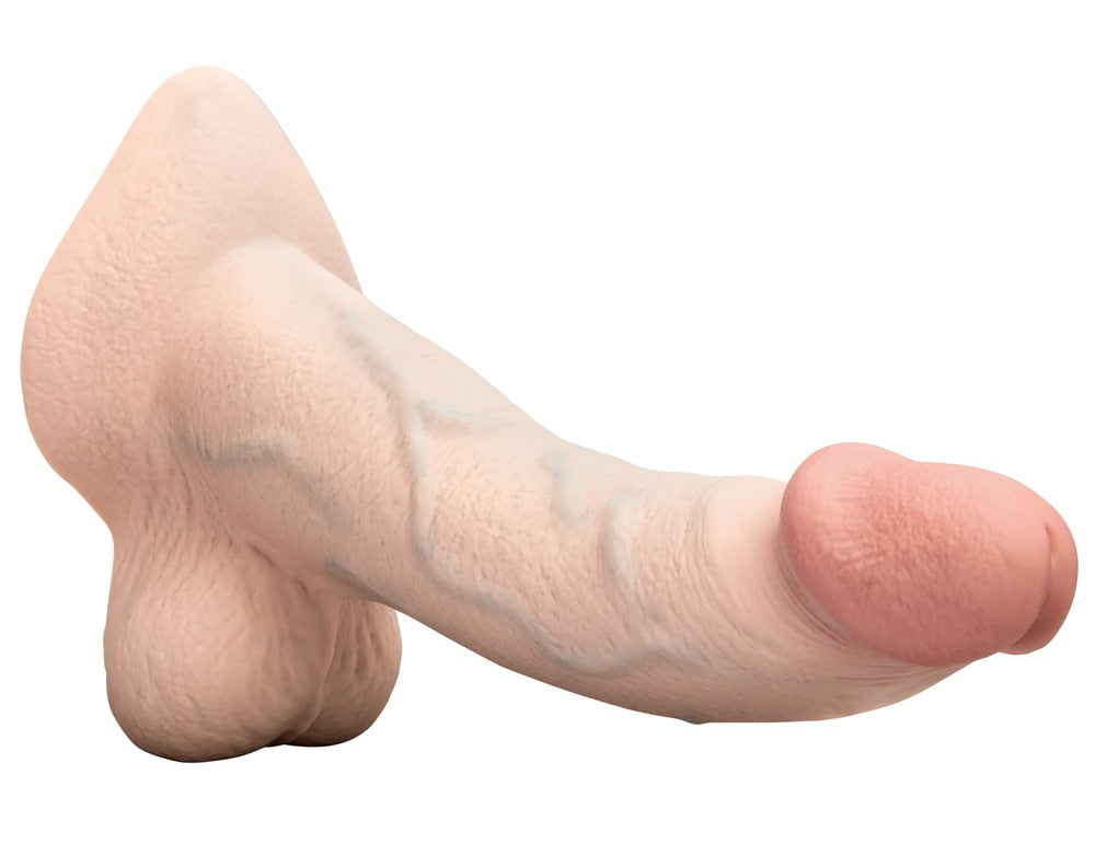 B-Vibe Slipskin 10" Curved - Dildo Realista Curvo con Base de Succión