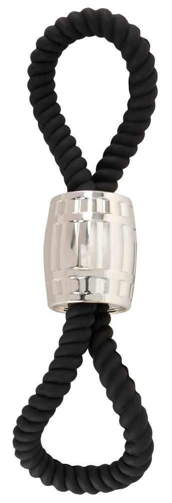 Rebel Heavy Rope Cock Strap 2L - Anillo Doble con Peso