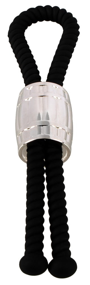 Rebel Heavy Rope Cock Strap - Anillo de Sujeción con Deslizador Metálico