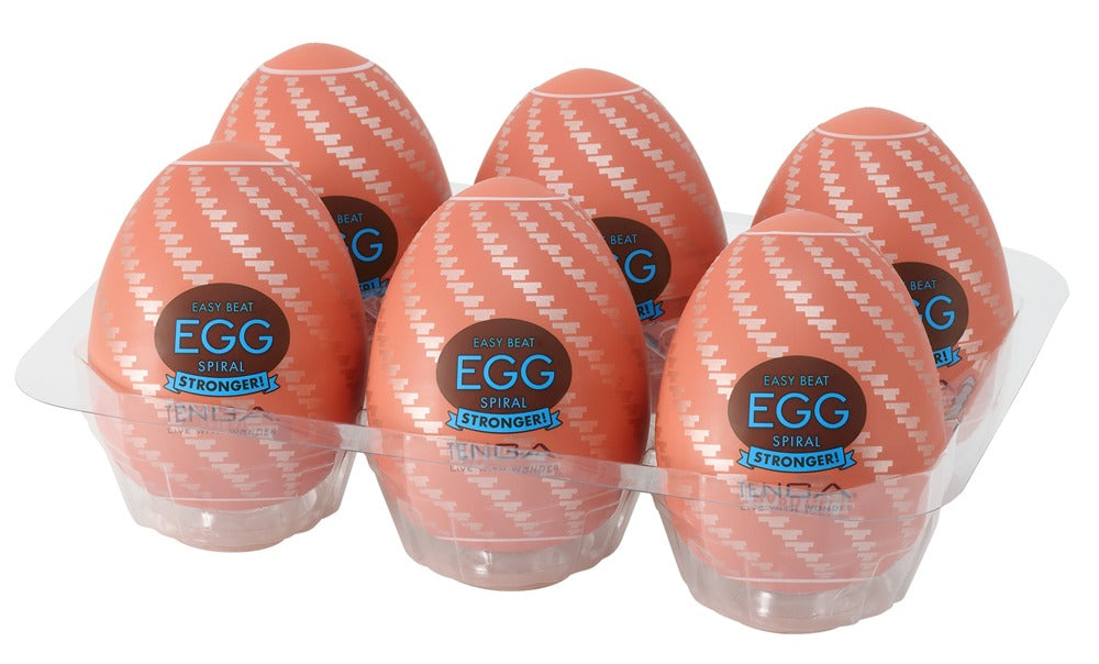 Tenga Egg Spiral Stronger - Pack 6 Masturbadores Desechables