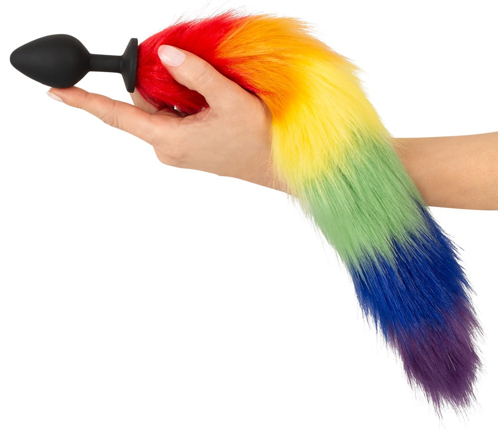 Fluffy Tail Rainbow - Plug Anal con Cola Esponjosa You2Toys