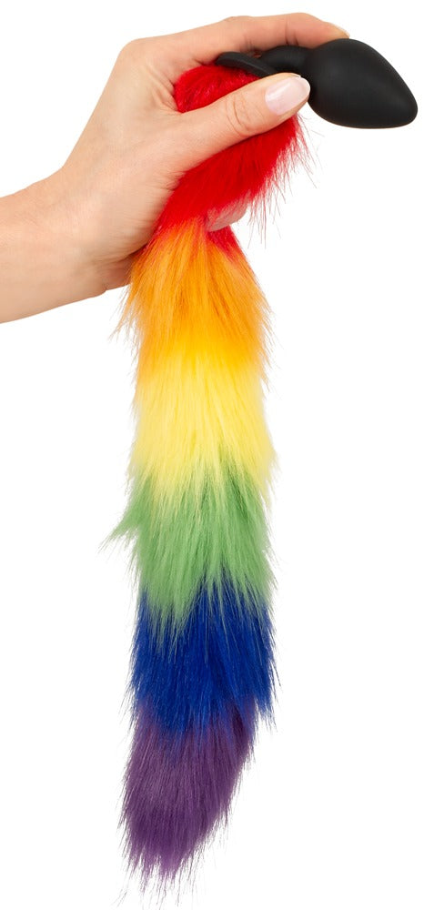 Fluffy Tail Rainbow - Plug Anal con Cola Esponjosa You2Toys