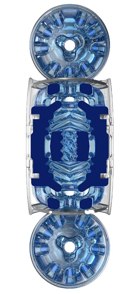 Fleshlight Quickshot Turbo Blue Ice - Masturbador Compacto Super Skin
