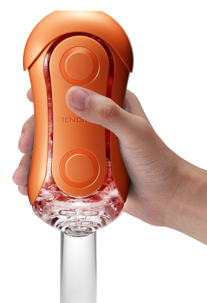 Tenga Flip Orb Sunset Orange - Masturbador Manual de Diseño Ergonómico