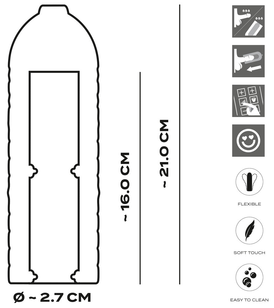 Suck-O-Mat 3 Perf. Sleeve L - Funda de Recambio