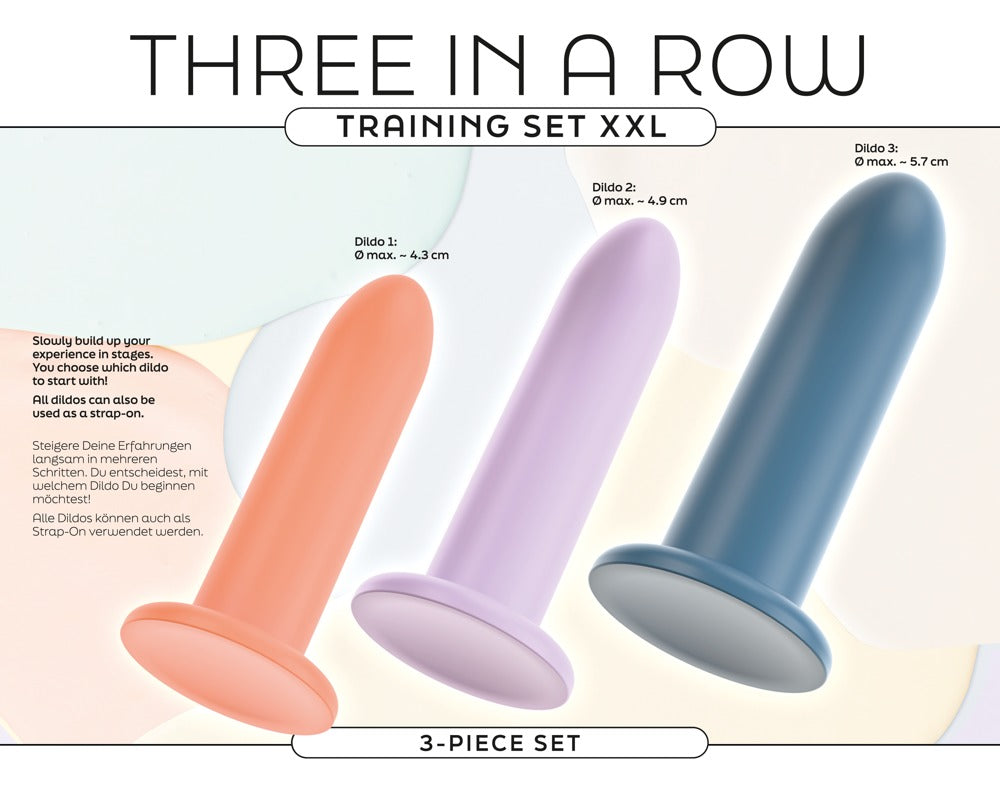 Set de Entrenamiento Three In A Row - 3 Consoladores de Silicona You2Toys