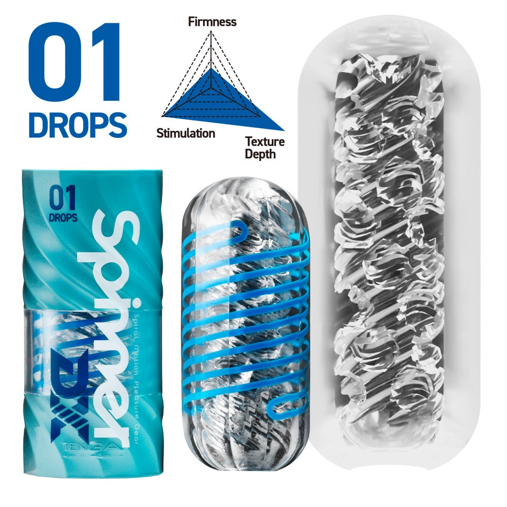 Tenga Spinner Deluxe 01 Drops - Masturbador con Espiral Interna
