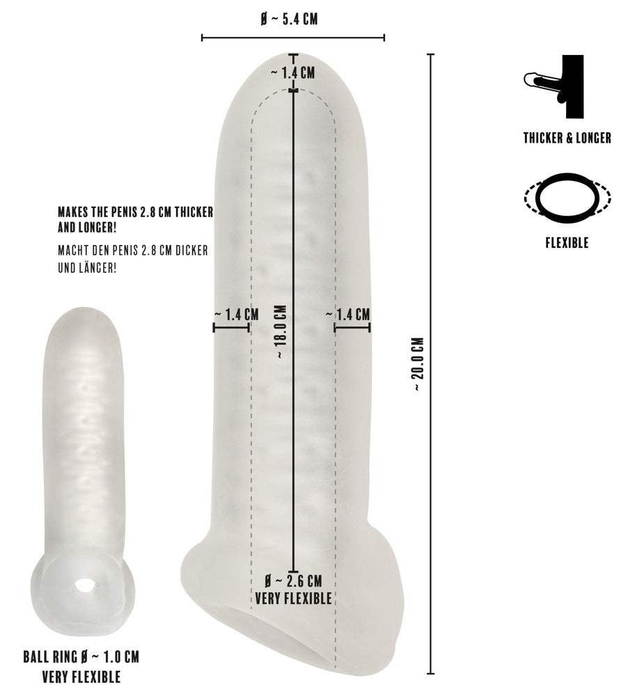 Rebel Sleeve L - Funda Engrosadora con Anillo Esférico