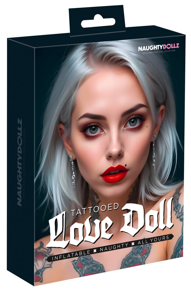 NaughtyDollz Tattooed Sex Doll - Muñeca Hinchable Tamaño Natural