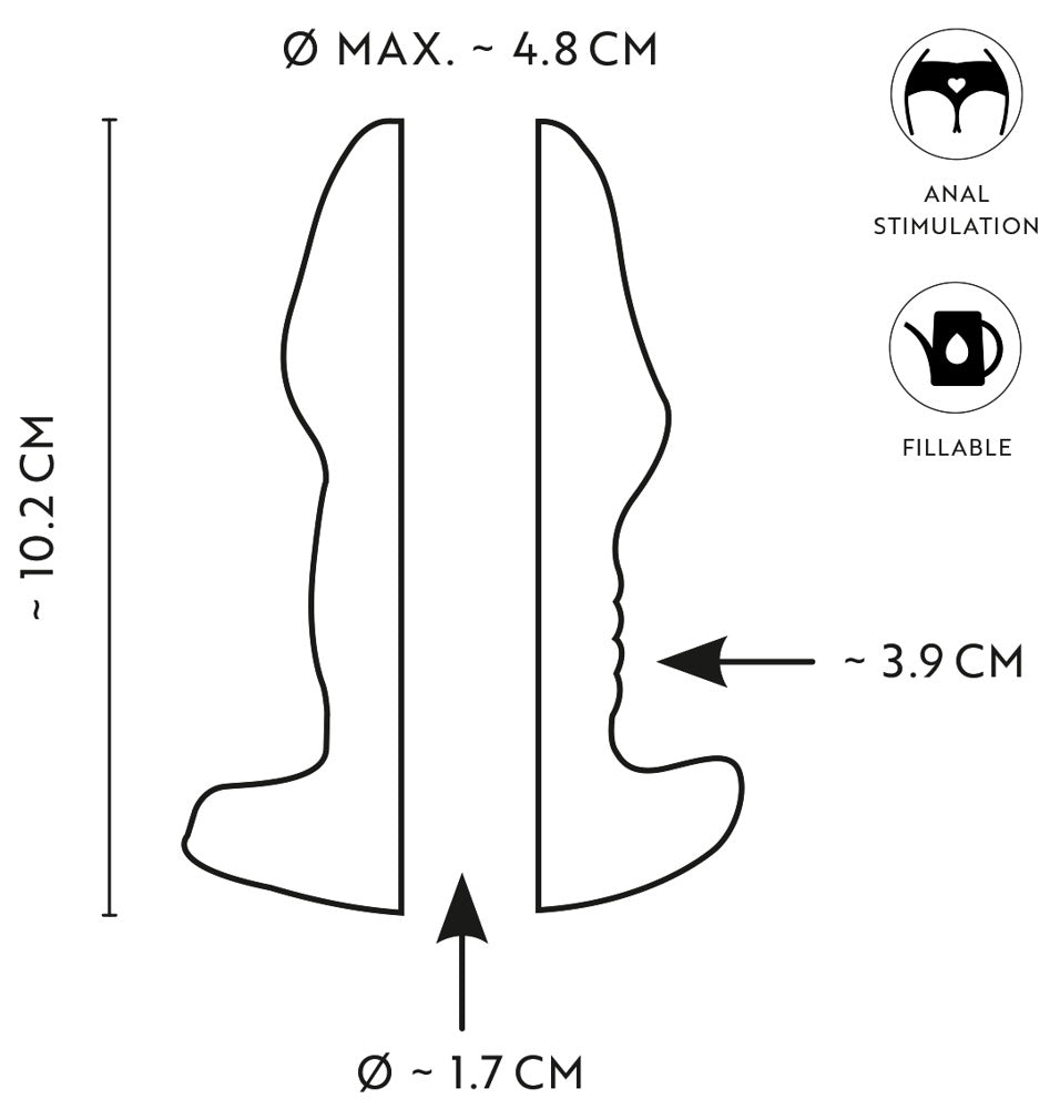 ANOS Plug Anal Transparente con Túnel