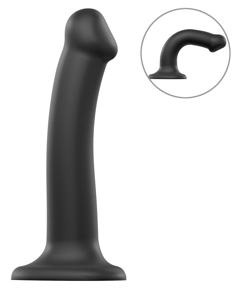 Semi-Real Dildo M Black - Consolador Realista de Doble Densidad