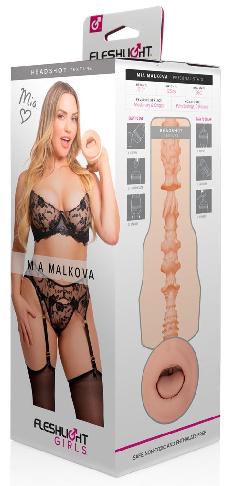 Fleshlight Mia Malkova Headshot - Masturbador Bucal