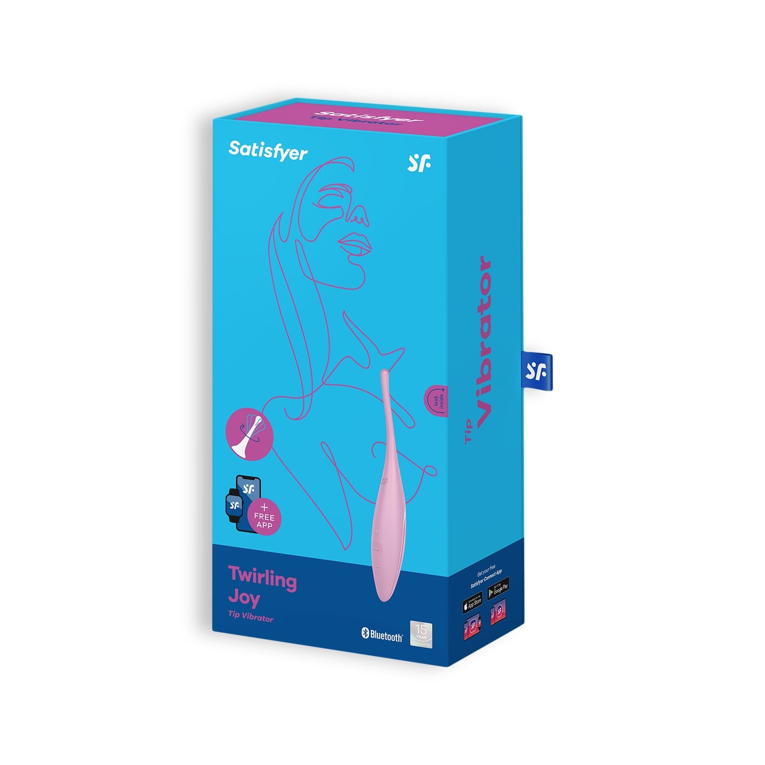 Twirling Joy Estimulador Giratorio con APP Rosa
