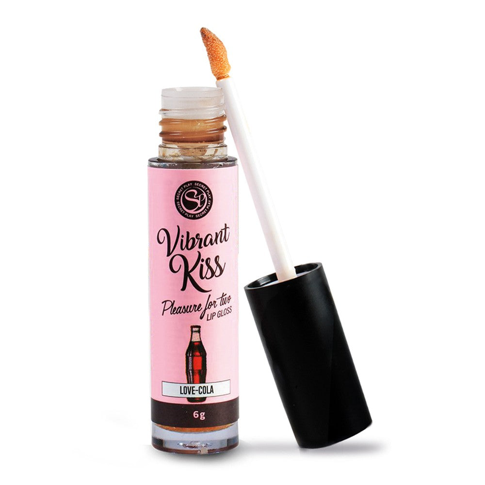Lip Gloss Vibrant Kiss Love Sabor Cola