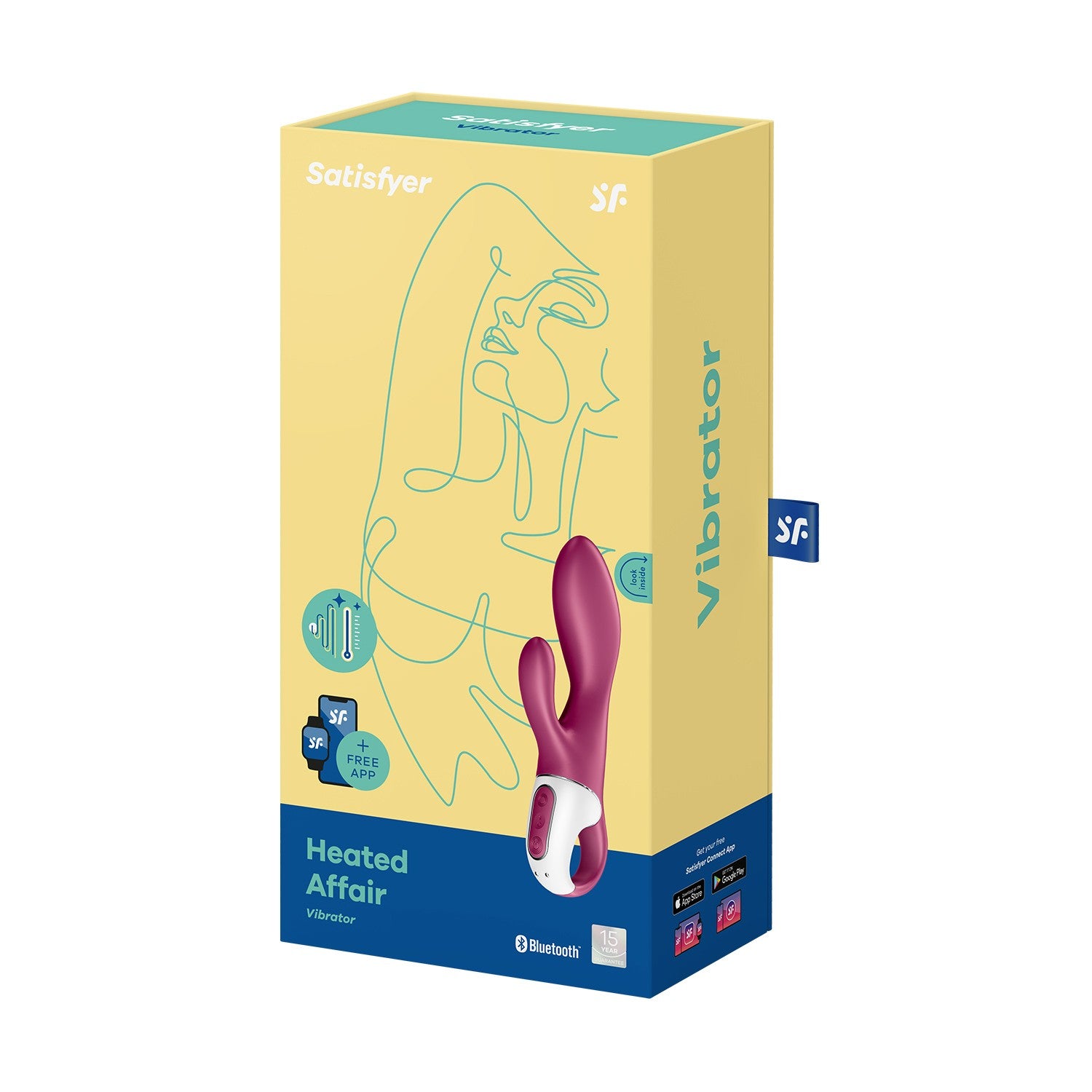 Heated Affair Vibrador con Función de Calor Punto G USB Silicona