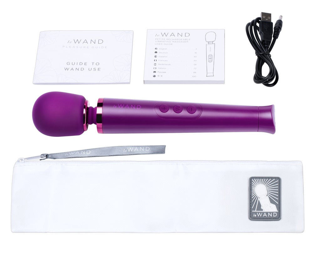 Le Wand Petite Cherry - Masajeador Vibrador Recargable Compacto