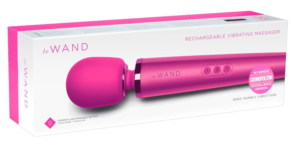 Le Wand Magenta - Masajeador Vibrador Recargable de Lujo