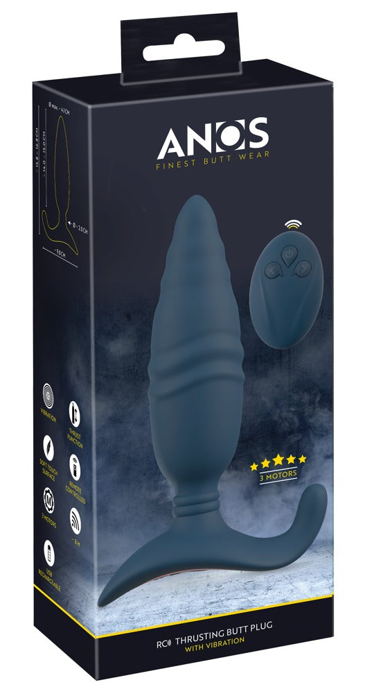 ANOS RC Thrusting Butt Plug - Plug Anal con Vibración y Control Remoto