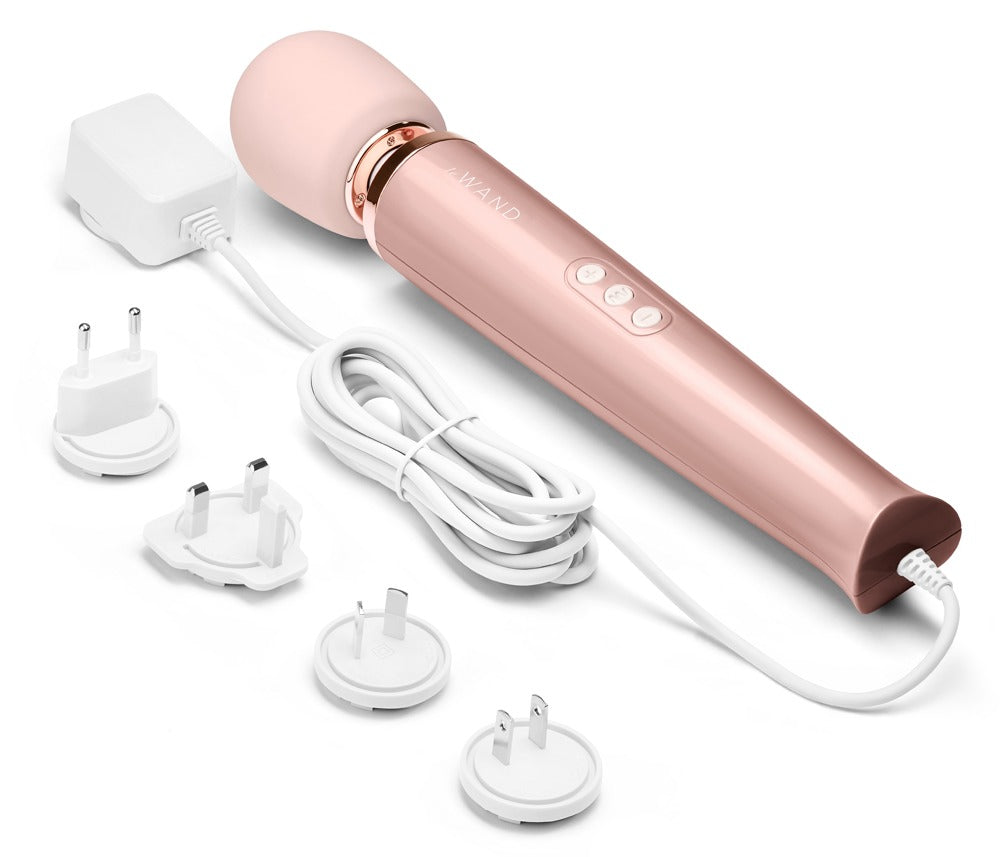 Le Wand Powerful Plug-In RoseGold - Masajeador Vibrador Enchufable