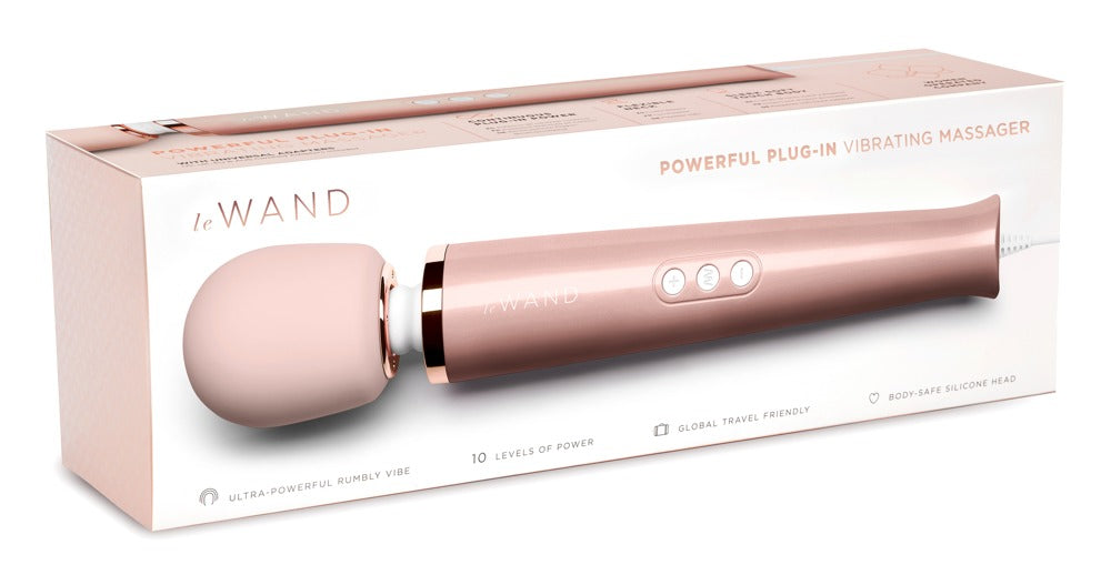 Le Wand Powerful Plug-In RoseGold - Masajeador Vibrador Enchufable