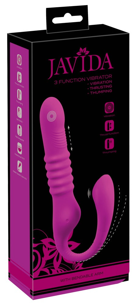 Javida 3 Function Vibrator - Estimulador Dual con 3 Velocidades