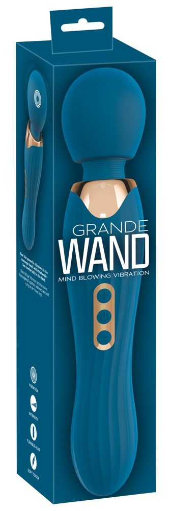 Big Wand Blue - Masajeador de Varita con Vibración Extra Potente You2Toys