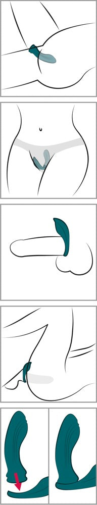 Couples Choice RC 3en1 Vibrador de Pareja con Mando a Distancia
