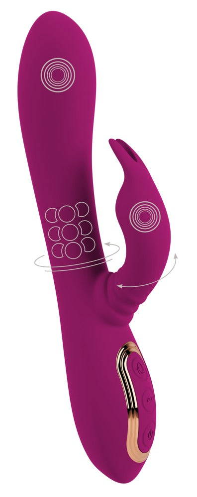 Javida 3 Function Pearl Rotati - Vibrador Clítoris con Perlas Giratorias y Estimulador Móvil