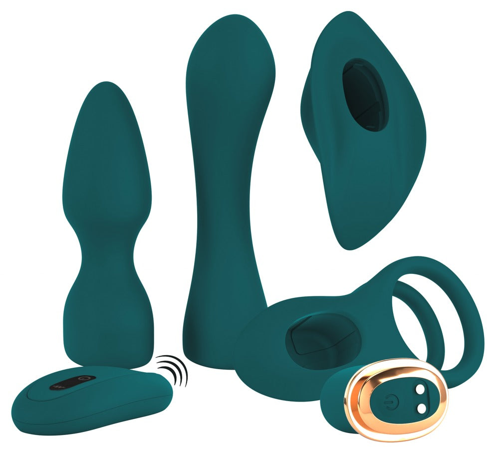 Couples Choice Mini Vibe - Set de 5 Juguetes con Control Remoto