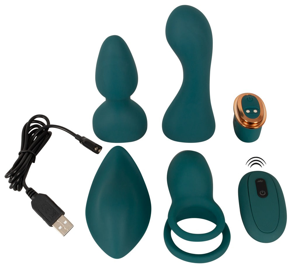 Couples Choice Mini Vibe - Set de 5 Juguetes con Control Remoto