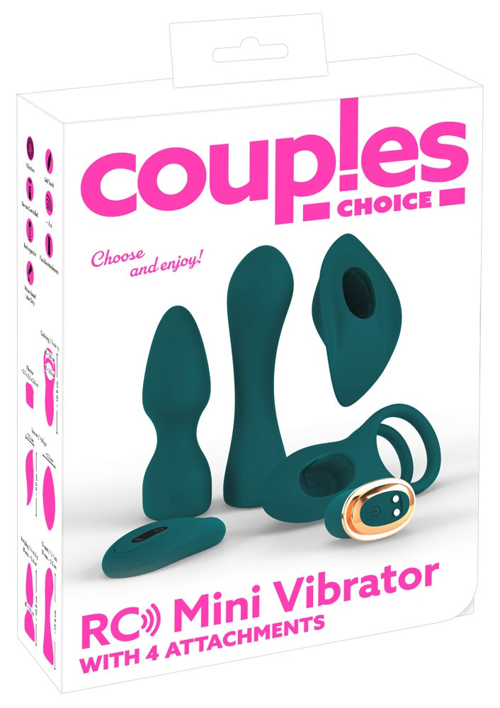 Couples Choice Mini Vibe - Set de 5 Juguetes con Control Remoto