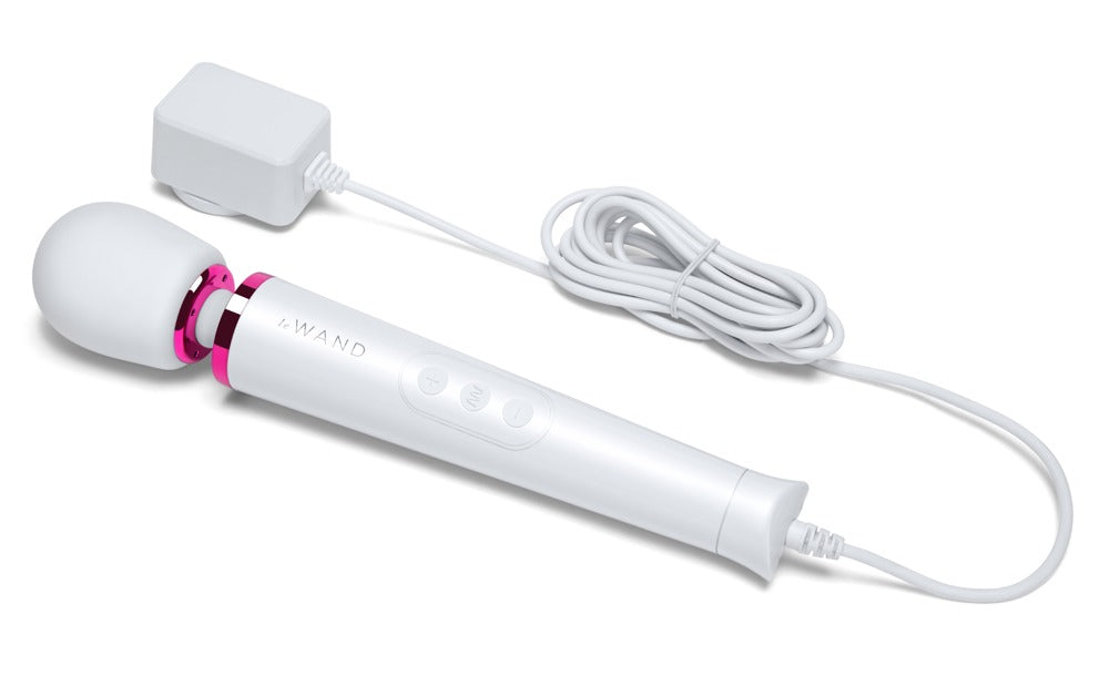 Le Wand Powerful Petite Plug-in White - Masajeador Vibrador Enchufable