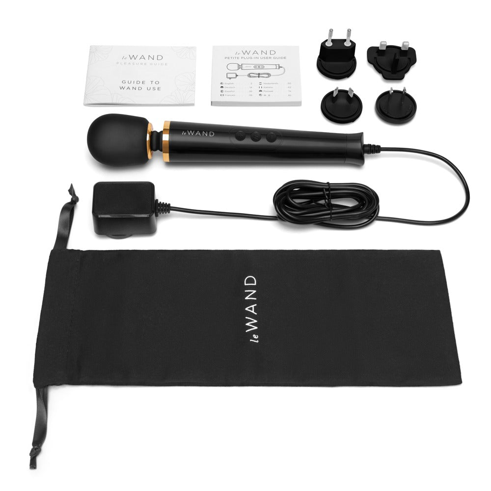 Powerful Petite Plug-in Black - Masajeador de Lujo Compacto Le Wand