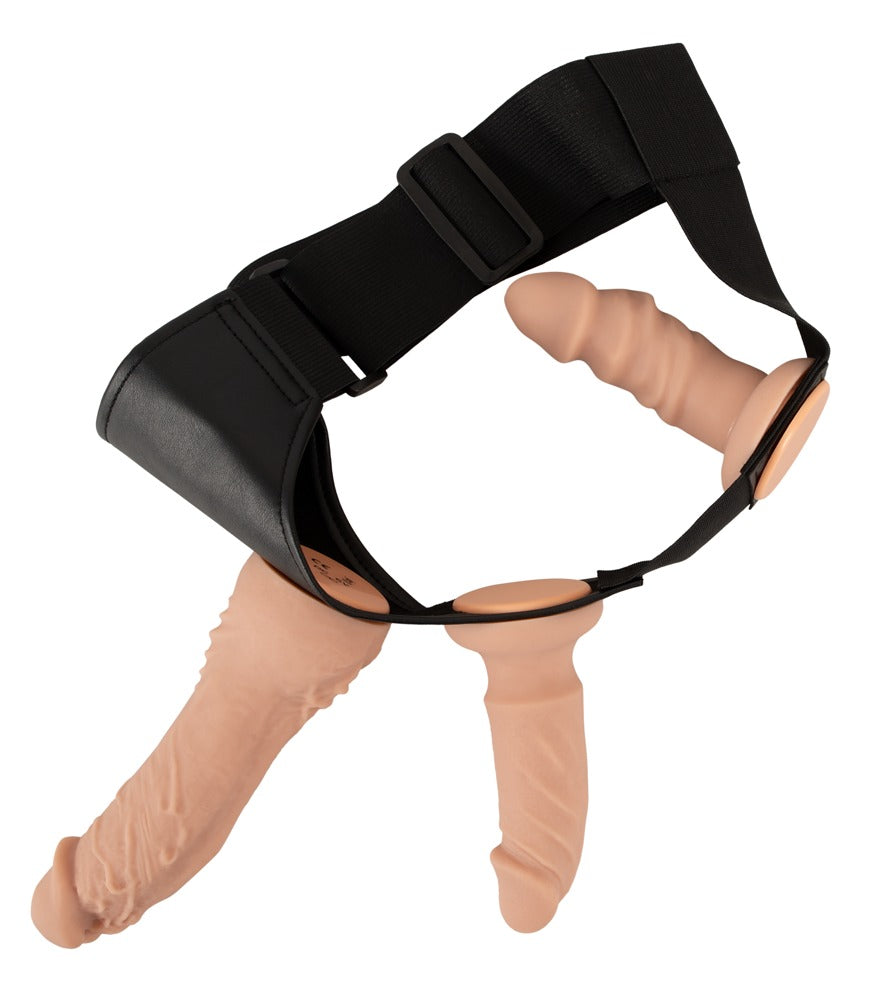 Strap-On Set RC Vibe 2 Dildos You2Toys - Arnés con Vibrador y 2 Consoladores