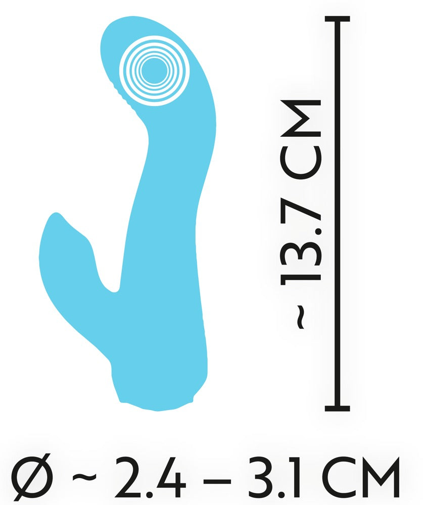 Cuties Mini Vibrator Blue 4.ª Generación - Vibrador Compacto con 10 Modos