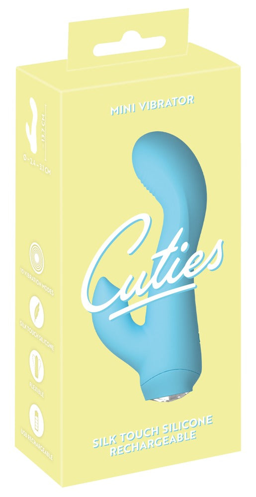Cuties Mini Vibrator Blue 4.ª Generación - Vibrador Compacto con 10 Modos