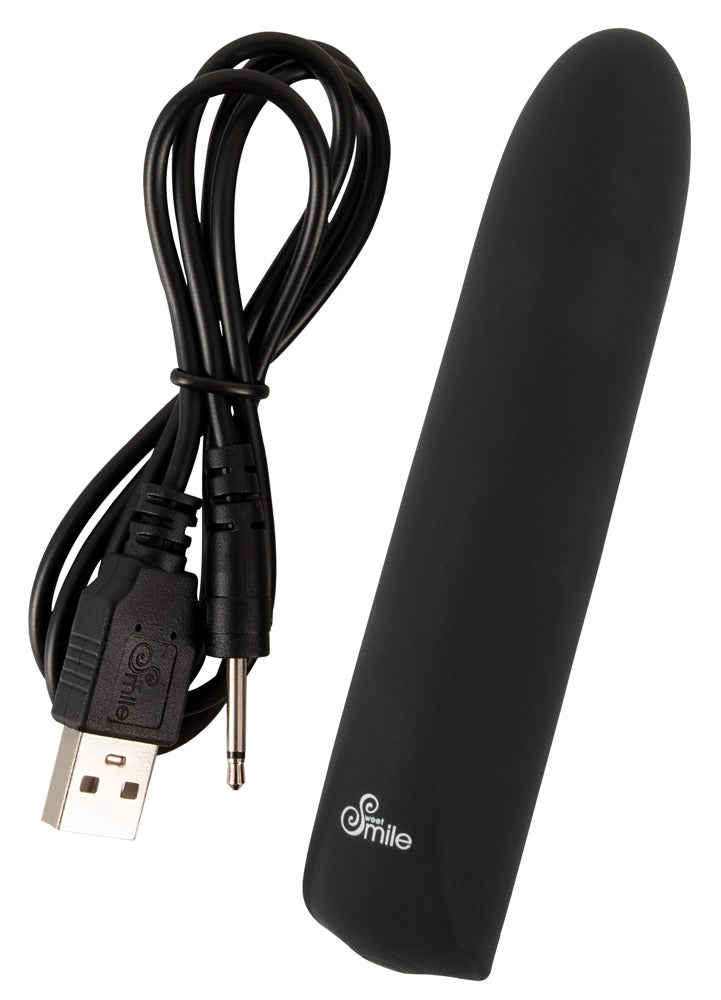 Sweet Smile Mini Vibrator Negro - Compacto y Discreto con 10 Modos